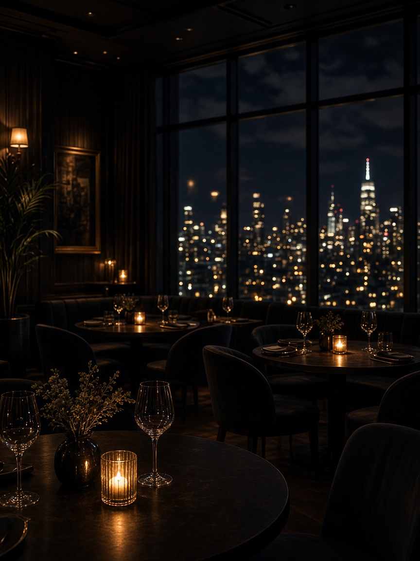 Klimat restauracji VELORA wieczorem